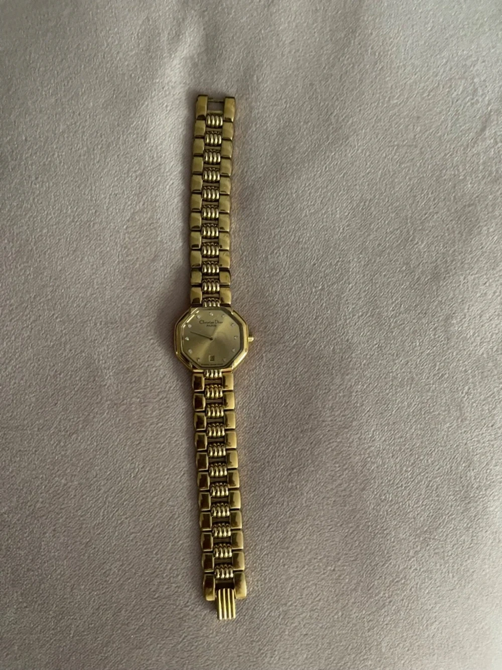 Vintage Christian Dior Paris Gold-Tone Watch – Swiss Made
